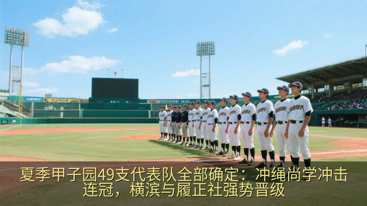 夏季甲子园49支代表队全部确定：冲绳尚学冲击连冠，横滨与履正社强势晋级